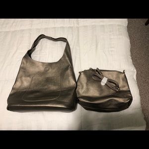 Bronze handbag